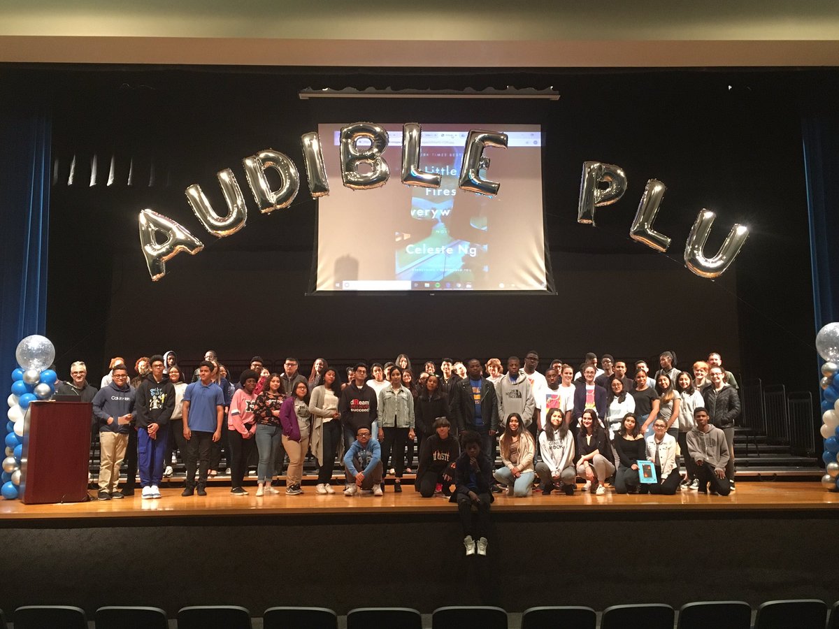 READNEWARK's tweet photo. Great job today from our high school students at the Audible Project Listen Up event! Our students are truly creative. @NPSvoices @audible_com @joshuakoen https://t.co/2RpmTN09iM