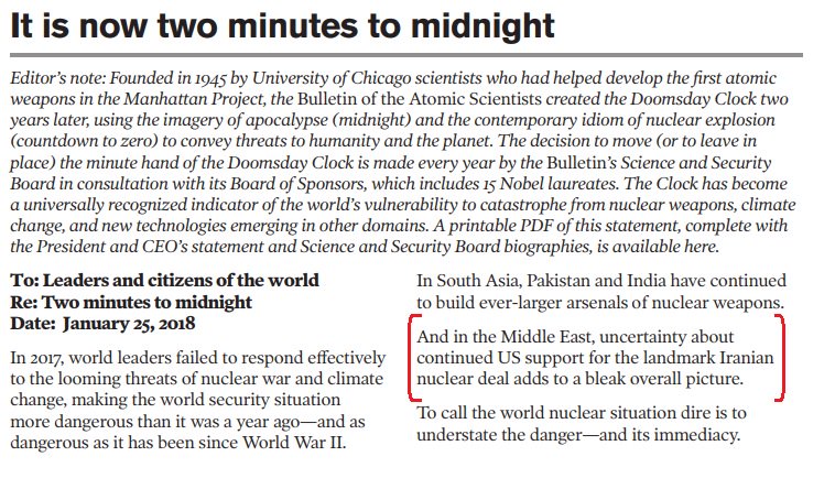 CatEarthSociety's tweet photo. @SenatorTomUdall @timkaine Trump wants this war to distract from impeachment. This is extremely dangerous+will lead to a 3rd and final World War if not stopped.
We have been at 2 min to midnight since 2018 this will push it to midnight.
https://t.co/EN9RTfa8EV

#25thAmendmentNow and #rewindthedoomsdayclock https://t.co/lZE2AnN10q