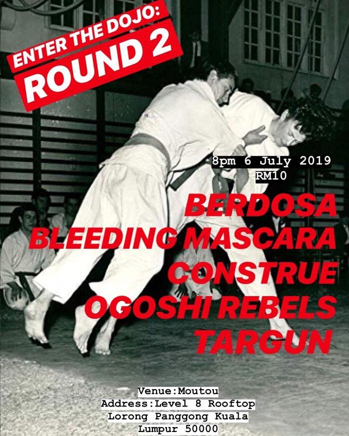 Dah lama kami berehat,marilah geng semua yg merindui kami,ade ke!!! Jom pakat ramai ramai kita datang gig Enter the Dojo" Round 2..bersama band yg best2!!! Dimana ??? Meh tgok flyer ni..!!! #enterthedojo #moutou #klgig