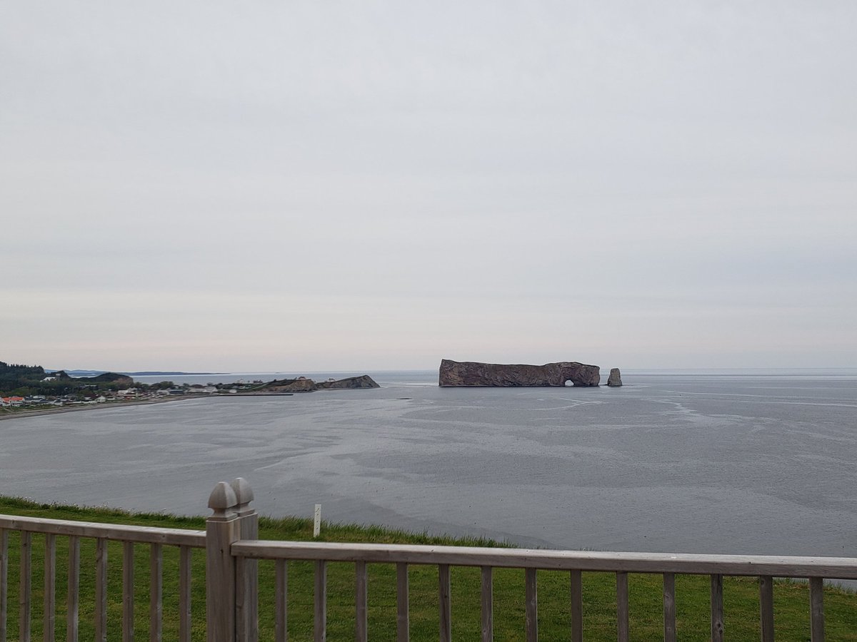 The view from our bnb in Gaspe Quebec.  This is going to be a wild ultra weekend. #trailrunning