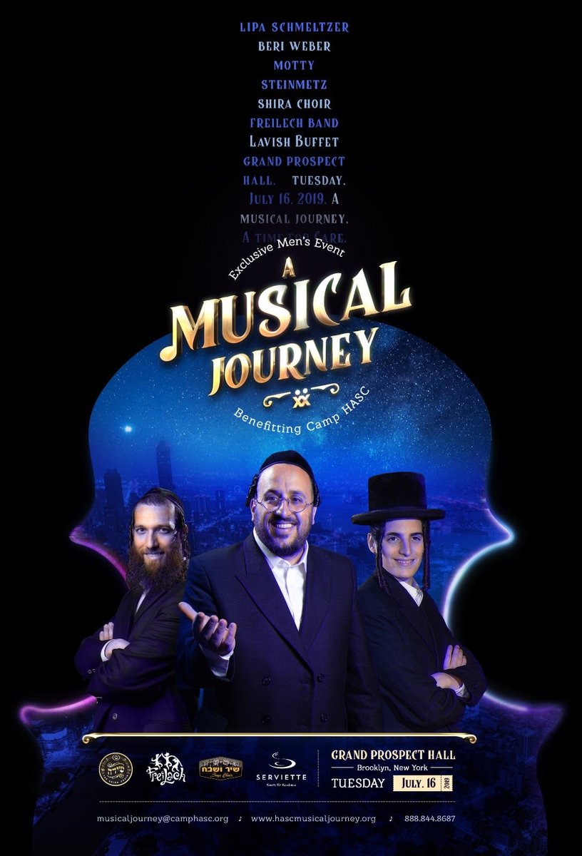 LipasShows's tweet photo. A Musical Journey - HASC Men’s Event with Rabbi @LipaSchmeltzer @MottySteinmetz @BeriWeber @TheShiraChoir @ShirVshevach @TheFreilachBand @CampHASC @HascConcert https://t.co/IGu0ubM0Dl