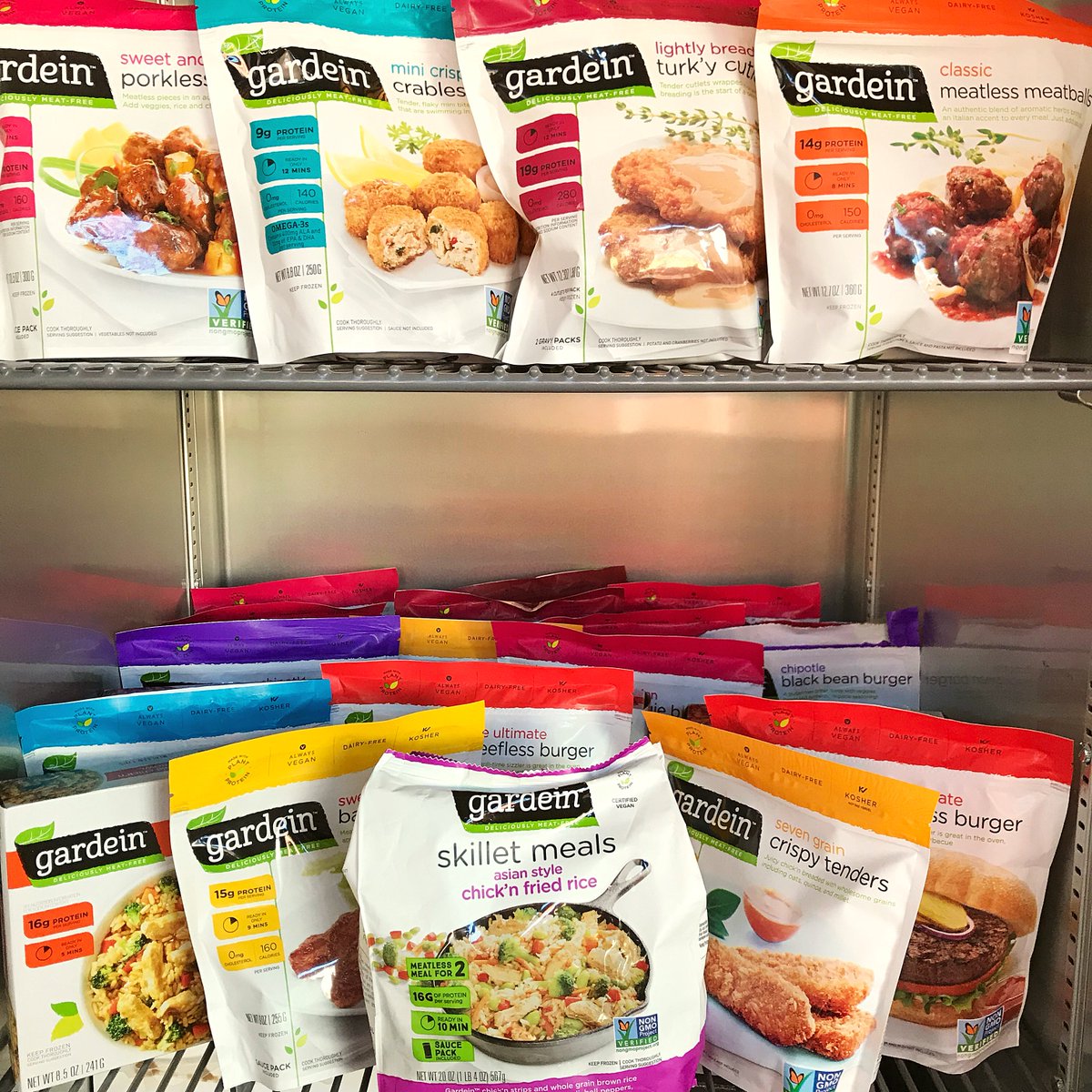 gardein's tweet image. Freezer goals😎