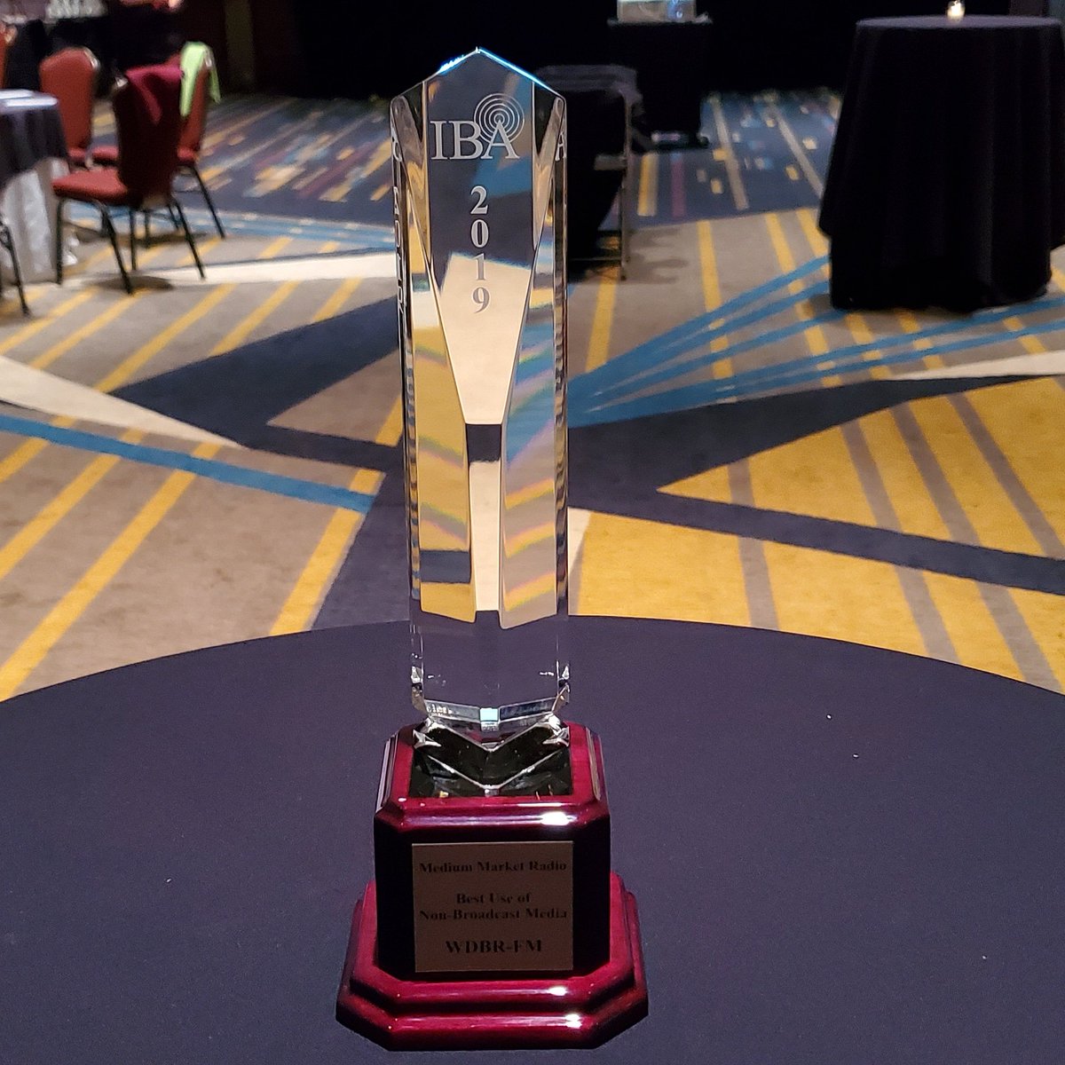 1037WDBR's tweet photo. #WDBR just won the @ILBroadcasting #SilverDomeAwards for "Best Use of Non-Broadcast Media." https://t.co/JOvAodJ3US