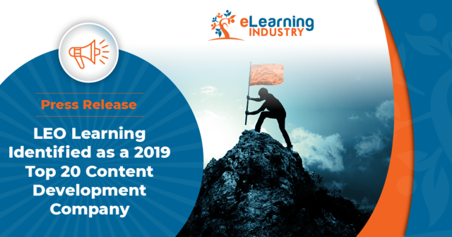 elearnindustry's tweet photo. #eLearningNews: LEO Learning, the market leader in learning technology, has earned recognition as a 2019 Top 20 Content Development Company by Training Industry. https://t.co/mwliBtOOb3 #eLearningAwards https://t.co/wmubiuB4Ab