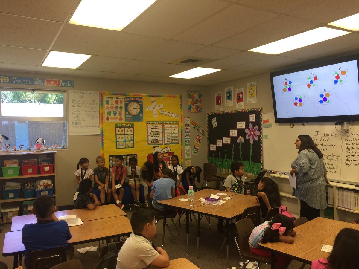 JaquilineRay's tweet photo. Students are eager to share their “I notice...” and “I wonder...” during our math task today! #burtonignite #bnic https://t.co/bQAk2dX5Sq