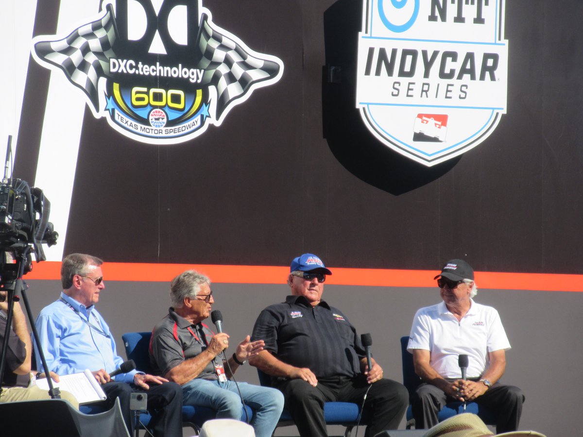 It was great having the Living Legends of #IndyCar <a href="/TXMotorSpeedway/">Texas Motor Speedway</a> including <a href="/AJFoytRacing/">AJ Foyt Racing</a>, <a href="/MarioAndretti/">Mario Andretti</a>, Fort Worth's own #LoneStarJR Johnny Rutherford, and #RickMears. So many wins amongst this group! Thanks for taking the time in the hot sun to share with your fans in TX.
