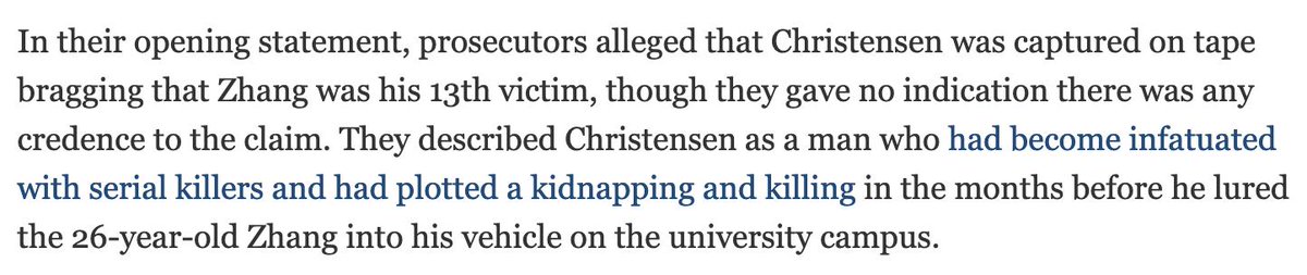 ProAsianVoice's tweet photo. Despite the horrific murder of Zhang Yingying, mainstream media continually tries to push the sympathy angle for white murderers. We learn more about the defense's "explanation" of how he was a (insert great student, life problems, poor man down on his luck, etc) than the victim https://t.co/ZNo7bRIQIW