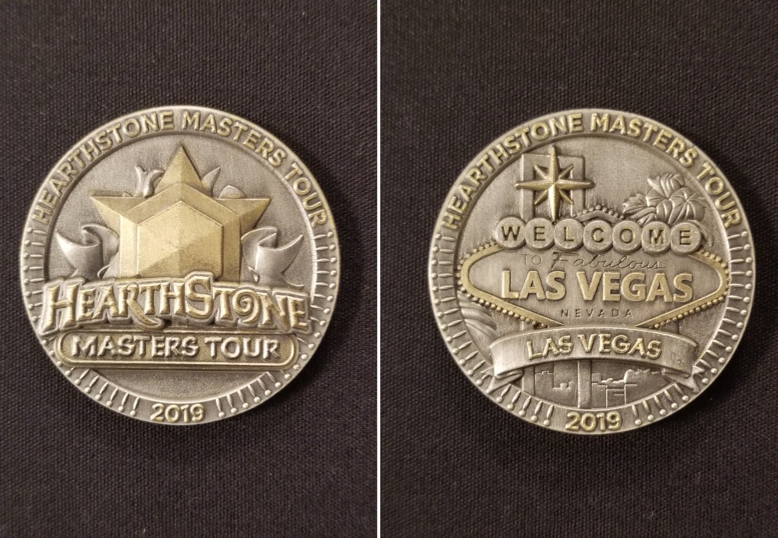 Hearthstone Esports on Twitter: Commemorative coin competitors at #MastersTourVegas! https://t.co/dizTB5Xskt" Twitter