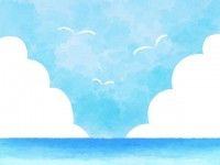 素材ラボ Di Twitter 新作イラスト 海と空と雲の背景素材02 青 高画質版dlはこちら T Co 0zs2nplekf 投稿者 アルト９さん 海と青空と雲を描いた水彩イラスト素材です はがきや 空 夏 青 海 雲 背景 綺麗 水彩 T Co Qq4f2bv2uh