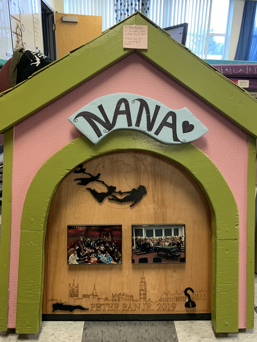 saraburden's tweet photo. That time some incredibly sweet students &amp; parents surprise you on the last day with a gorgeous &amp; thoughtful keepsake from this year’s musical... I am so grateful to be a part of the theater tribe at MMS! Truly the best people! ❤️#MMSPeterPan #PowerUpMMS https://t.co/Rf8qMS91pT