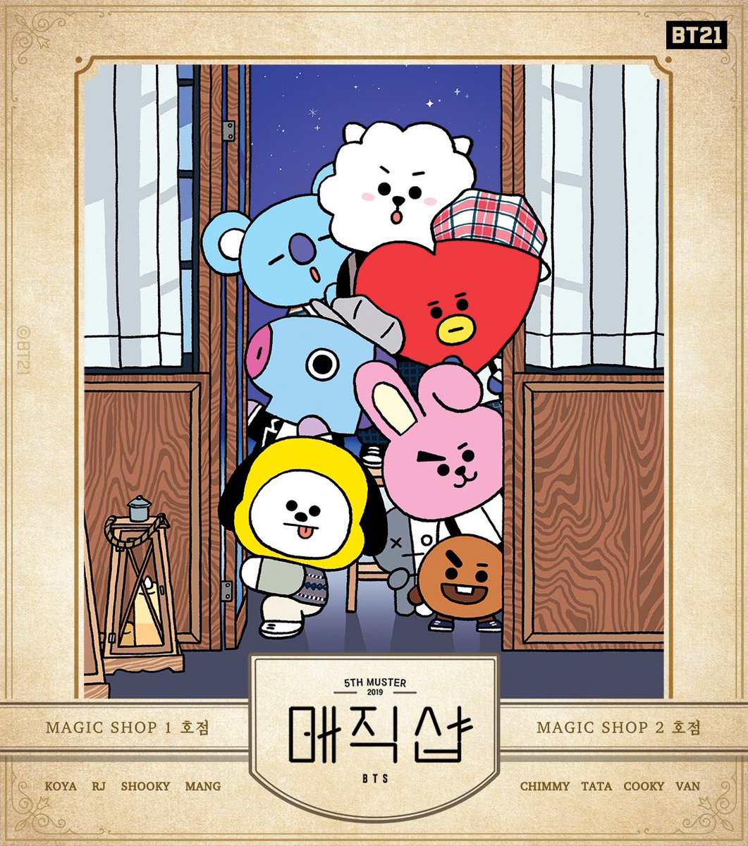 Excited for a magical day? ✨
But there’s one more magic left 🔮

Find & Meet BT21 at Magic Shop!
#Voila! #BT21 #NextToYou! #SeeYouThere #atMagicShop