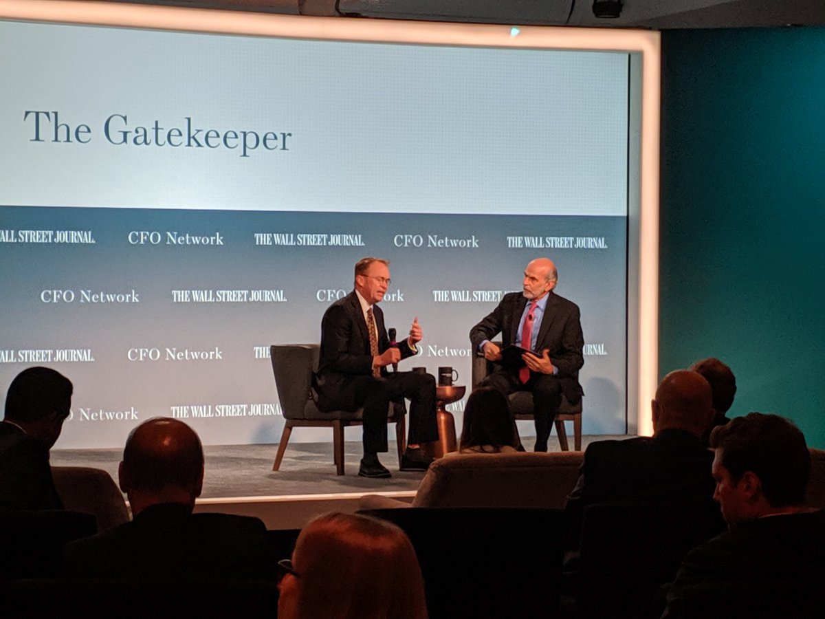 codingLifeline's tweet image. On Monday I got the opportunity to volunteer in wall street journals CFO network event and got to listen to Mick Mulvaney, acting chief of staf, John Bolton, NSA Advisor, Betsy DeVos, secretary of education and CFO's of companies like AWS, JET BLUE etc.#wsjcfo #100DaysOfCode