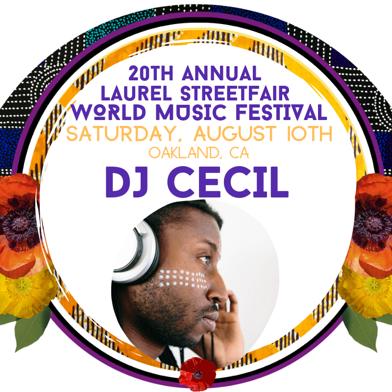 LaurelStFair's tweet photo. Oh, la la! We are so excited to welcome @DJing_Cecil to the 20th Annual Laurel StreetFair World Music Festival on Saturday, August 10th! From Soca to Kudoro, AfroHouse to Salsa, this award winning composer &amp; producer is known to move the masses with his soulful selections! #Love https://t.co/NzgRRNpSxp