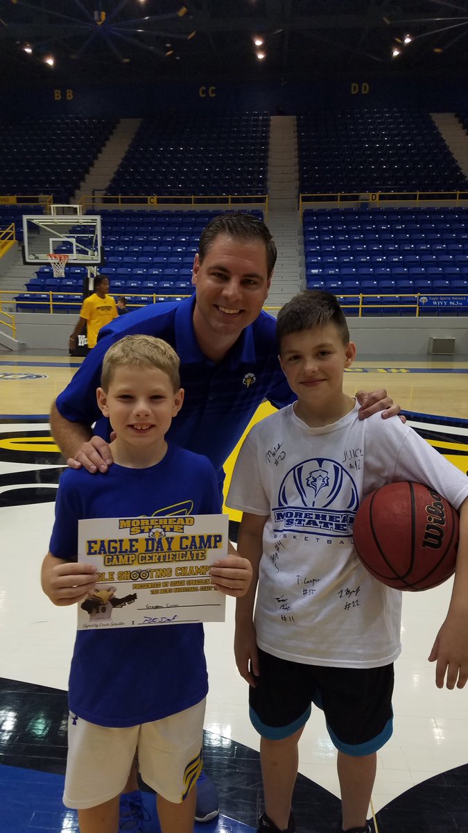 kristicrum's tweet photo. @MSUEaglesMBB 

Thanks for another great camp! We love supporting Preston and the Eagles! https://t.co/k13YkfouwX