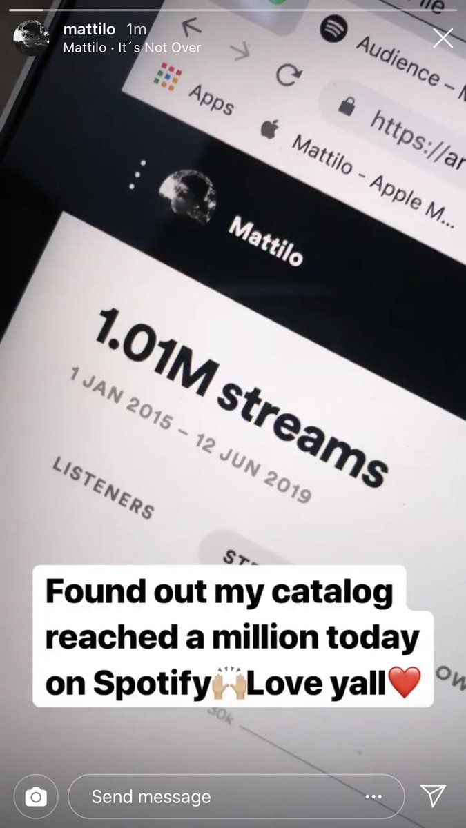CrookedStilo's tweet photo. Este chamaquito de padre Salvadoreño y madre de Irlanda llego a su primer millon de streams en Spotify. El proximo Avicii y con sangre guanaca 🇸🇻😱 #mattilo @mattilomusic @nayibbukele @AlvaroTorres_ @soyjoseyoutuber https://t.co/3ZJPcO6gEv