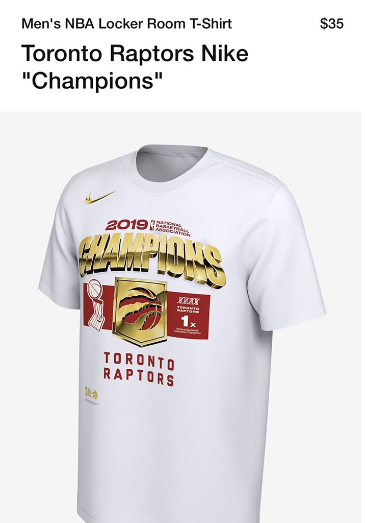 nike toronto raptors championship shirt