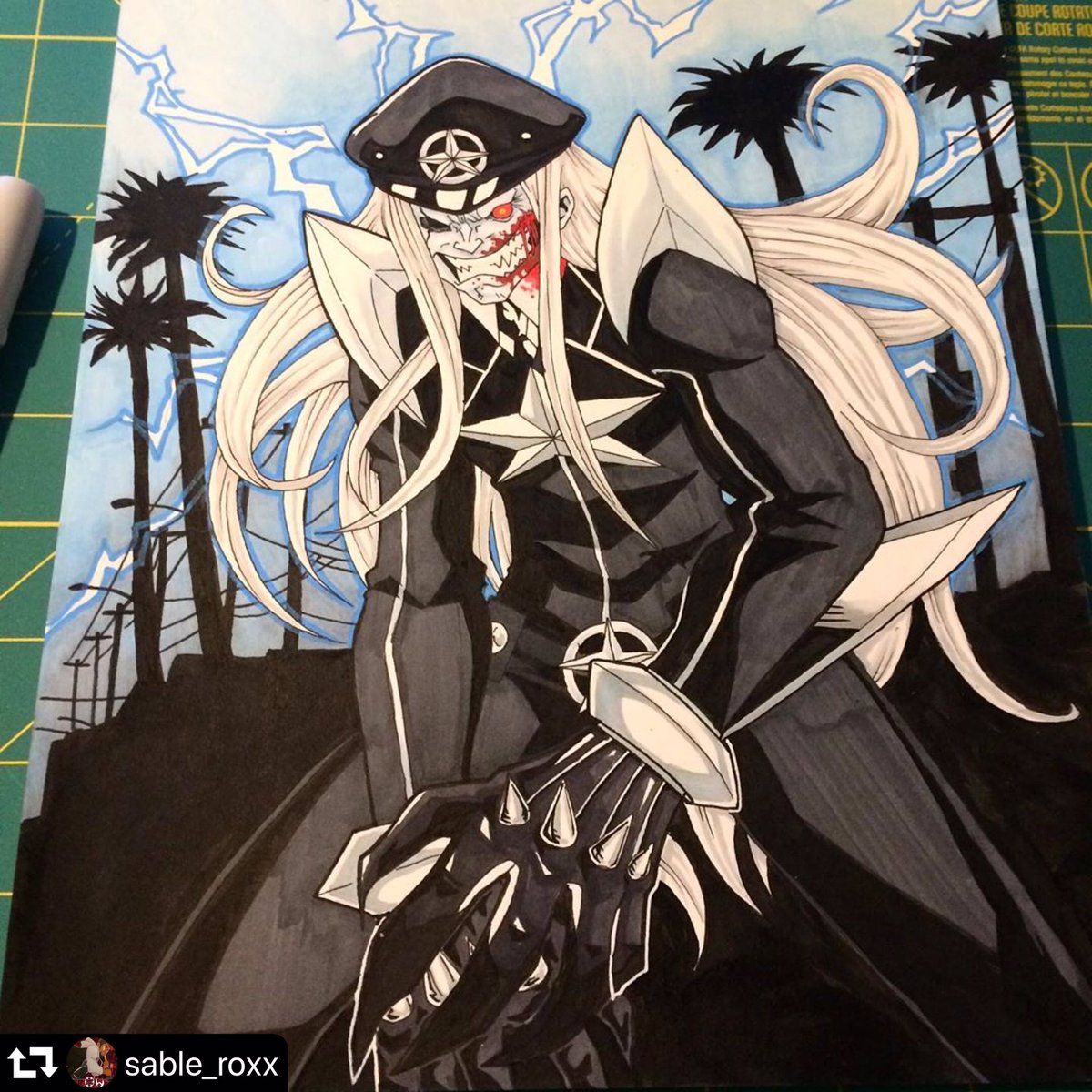 FelipeTweeters's tweet photo. JEEEUHH! Check out @sable_roxx’s SAVAGE #DeathMetalZombieCop fan art!! #LAsNightmare’s looking scary AF! I L🖤VE it! #DMZC
⚡️🤘💀🤘⚡️ https://t.co/UCmMvyQuUR