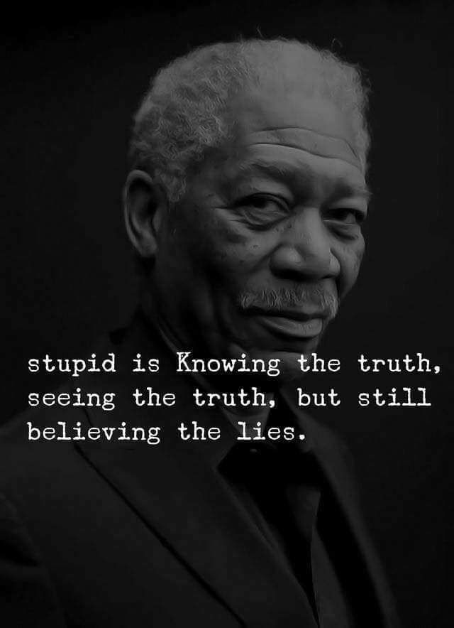 Dare2Bare's tweet photo. Stupid is... ๐ค
Knowing the Truth, ๐
Seeing the Truth... ๐
Still Believing the Lies! โ๐โ๏ธ
.
#athingaday #Stupid #Knowing #Seeing #Truth #Still #Believe #Lie https://t.co/6yiWoFELSQ