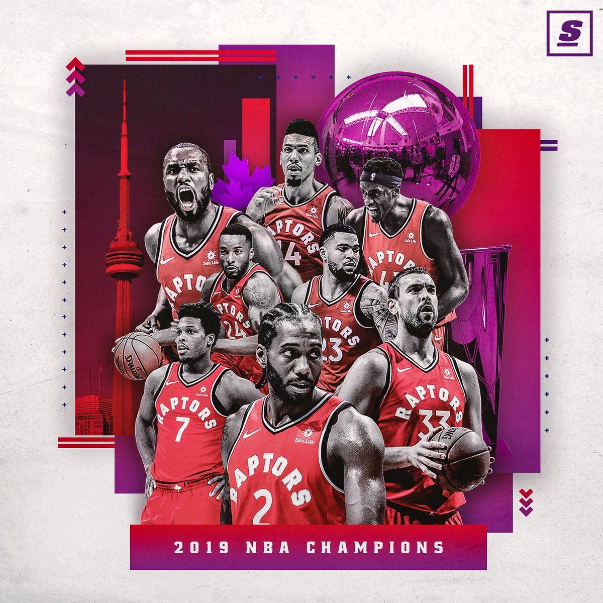 ct_nba's tweet photo. TORが第6戦に勝利！シリーズを4-2とし球団史上初の優勝を決めました！

チーム創設から24年で悲願の優勝、ケイシーHCの元強豪へと成長を遂げましたが頂点には届かず。今季から監督＆主力を入れ替え臨みましたが、その大きな変化があった一年目で見事結果を出しました！本当におめでとうございます！ https://t.co/X2jVsHAQIy