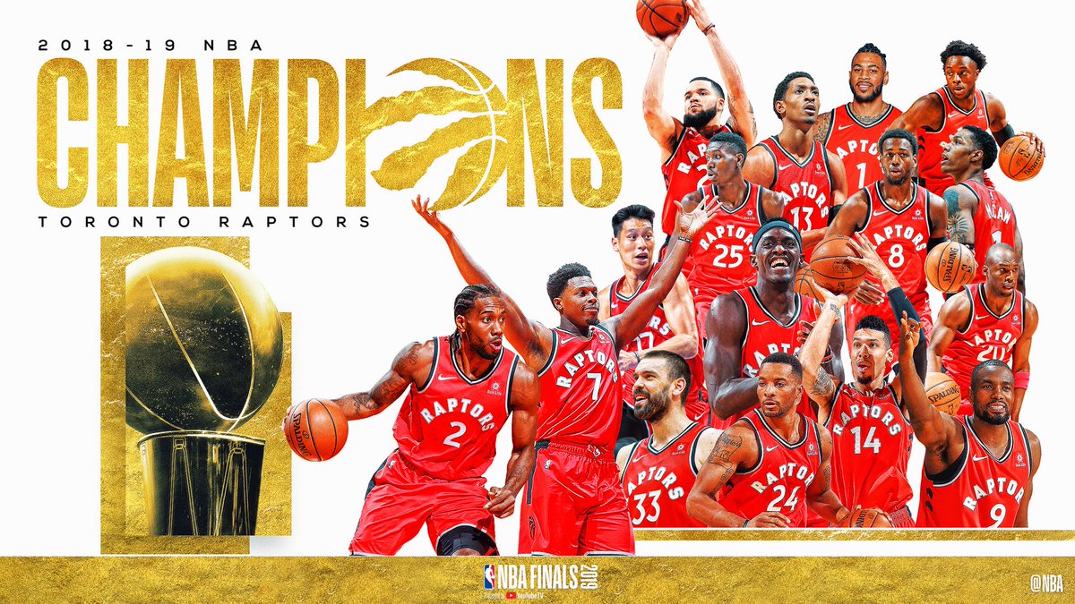 ct_nba's tweet photo. TORが第6戦に勝利！シリーズを4-2とし球団史上初の優勝を決めました！

チーム創設から24年で悲願の優勝、ケイシーHCの元強豪へと成長を遂げましたが頂点には届かず。今季から監督＆主力を入れ替え臨みましたが、その大きな変化があった一年目で見事結果を出しました！本当におめでとうございます！ https://t.co/X2jVsHAQIy