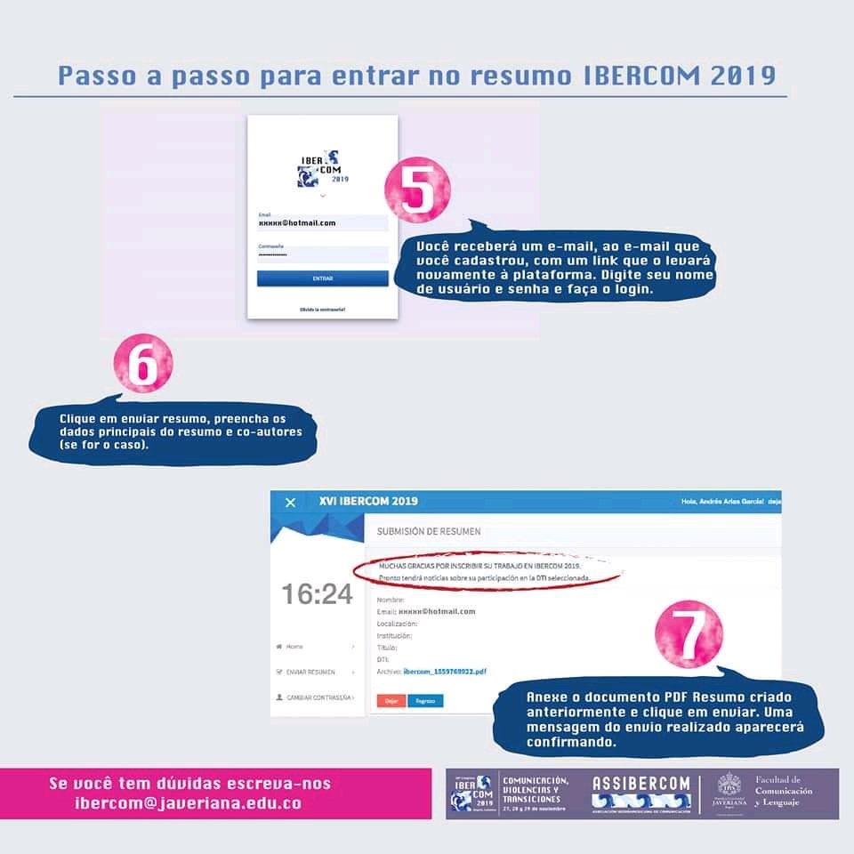 grupocomunicaci's tweet photo. Postularte para participar en #Ibercom es muy fácil. 

Sigue los pasos que encontrarás a continuación para presentar tu resumen de investigación ⬇️

@assibercom @andrea_cadelo @JMPereira61 @carlosoyave @juanramosmartin @cazadoramanecer @marioemorales https://t.co/XVxqILrkSP