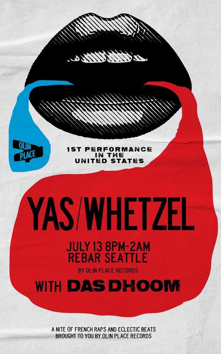 YasWhetzel's tweet photo. One month until our first show in the U.S.! Saturday, July 13th at Re-Bar in Seattle!  #beats #french #july #livemusic #seattle #summer https://t.co/JHUOx3CmZM