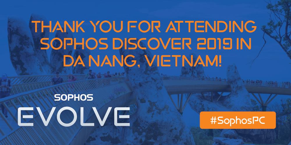 SophosPartners's tweet image. Thank you for joining us this week in Vietnam for Sophos Discover 2019 ASEAN! 

What did you think of the event? Tweet us your thoughts below. 

#SophosPC