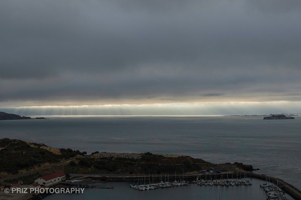 The sun trying to shine on The Rock this morning. #CanonFavPic #photography #commutelife