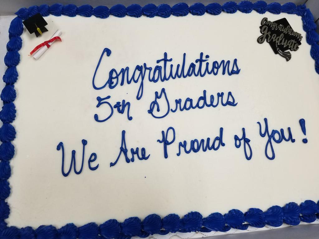 Our Fifth Graders we're recognized this evening at 7:00 pm.