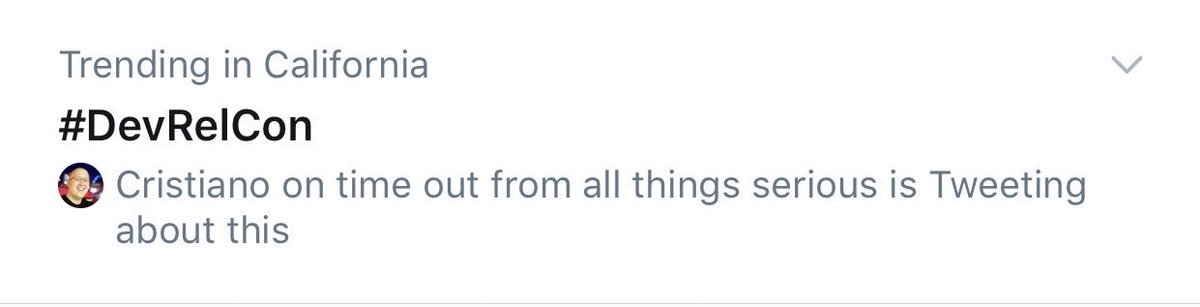 pardel's tweet photo. This is serious stuff! #devrelcon2019 trending in California. /cc @cbetta https://t.co/gVl9vM4d31