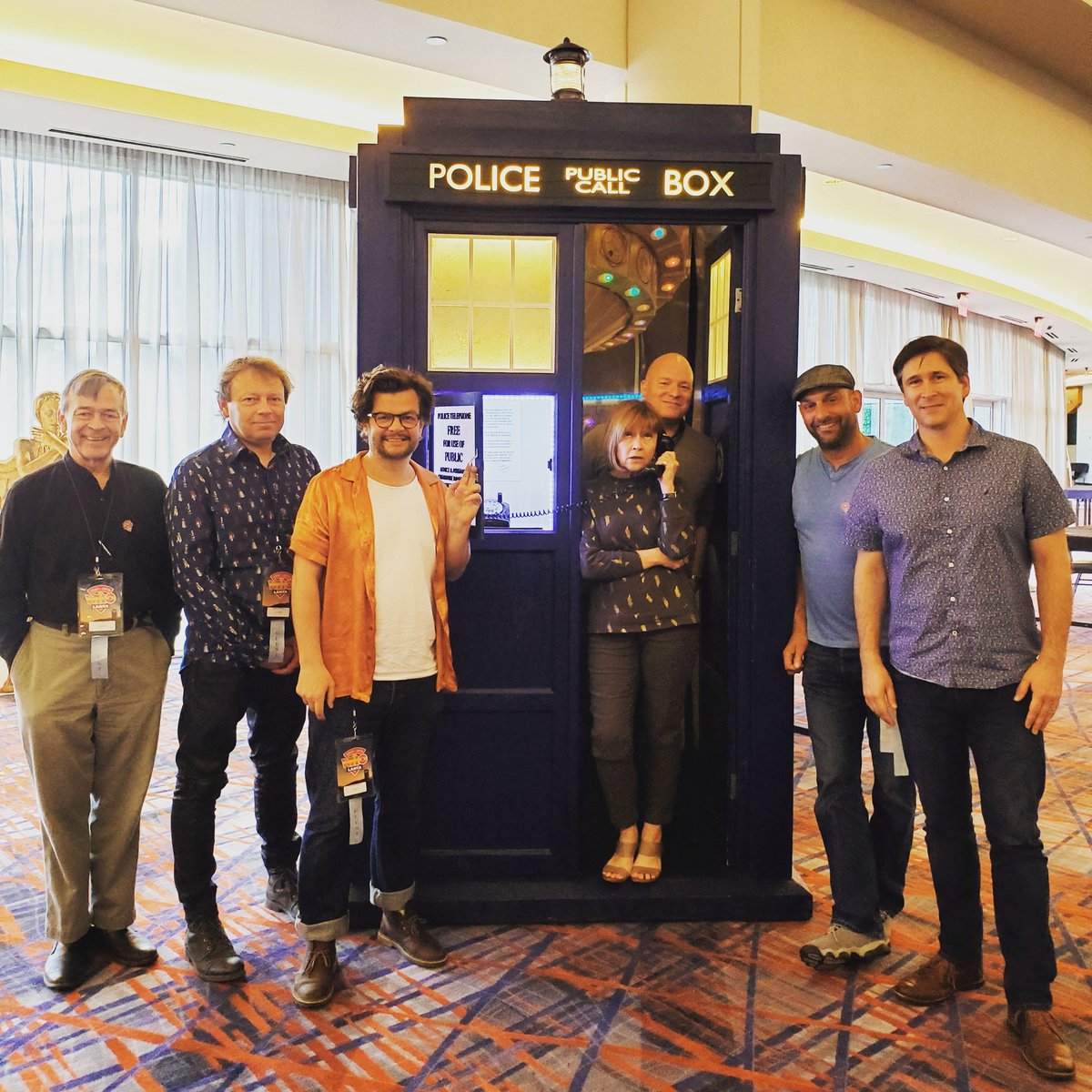 WHOlanta's tweet photo. #tbt to 1 month ago to the very last day of WHOlanta! Miss us yet? We know we miss @jfmouthonlegs, @edwardrussell, @jondavey007, @JHaigh_Ellery, @Kellyyates_art, #roballsopp, and #louisrobinson tons! You guys should move to ATL and let's hang out on weekends. #wholanta2019 https://t.co/dvGcZPeeer