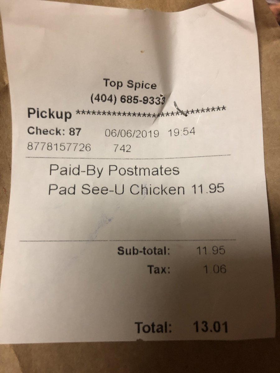 erin_devoir's tweet photo. Even the receipt says the order https://t.co/zoB5PhFRoy