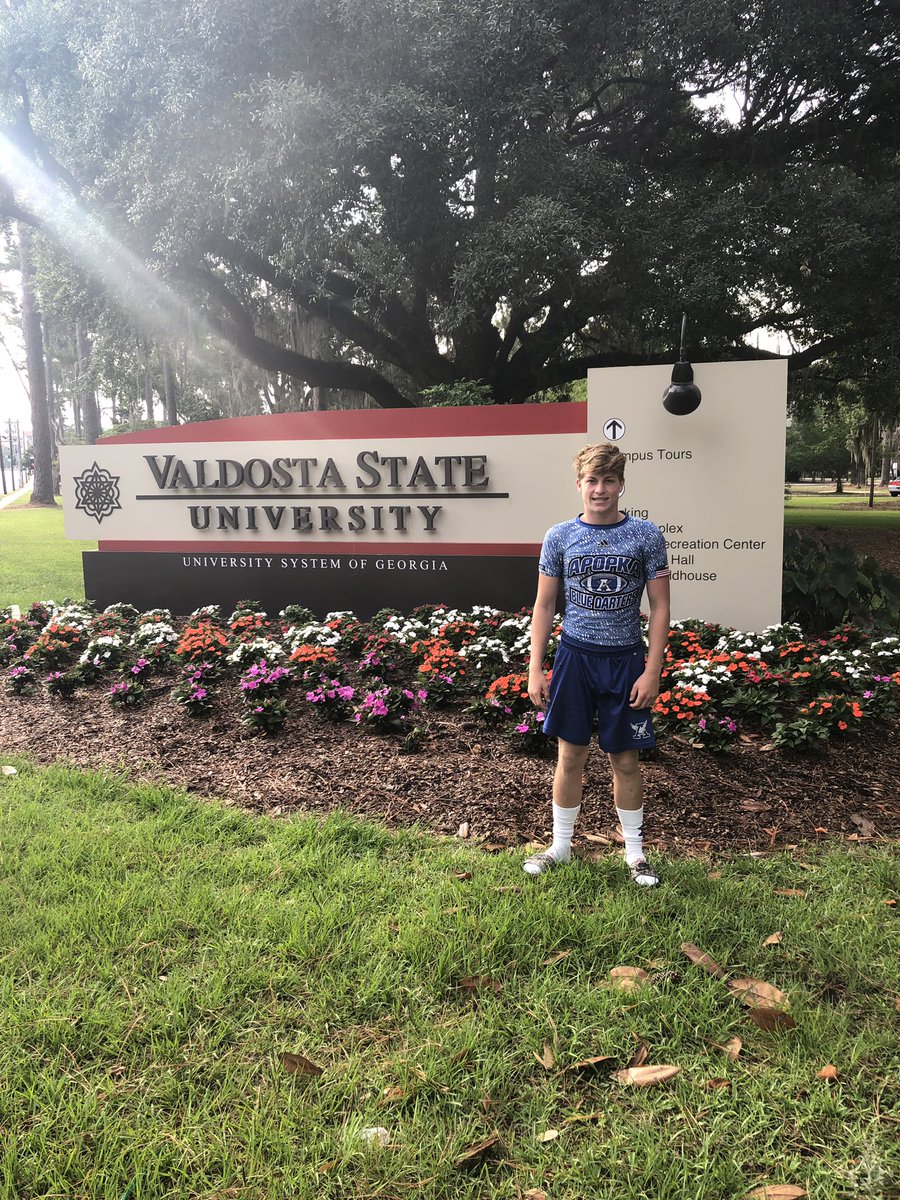 VandiverTitus's tweet photo. Did some kicking @valdostastatefb camp and had a good time. It was also great meeting @coachroghughes can’t wait to talk again!! @Prokickercom #APKFootball #hokahey https://t.co/JNZtNRHmYb