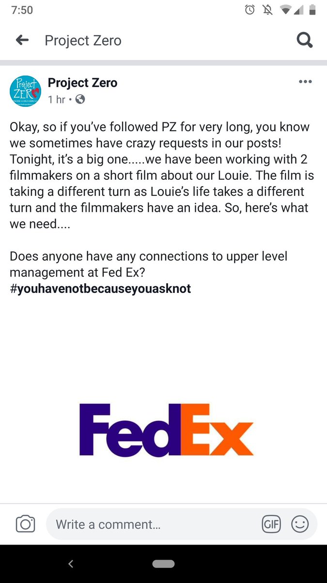 J_Macari's tweet photo. @dennyhamlin shot in the dark. Can you help share this young boy's story? @TheProjectZer0 is trying to get in touch with @FedEx https://t.co/JLqOfpIPLg