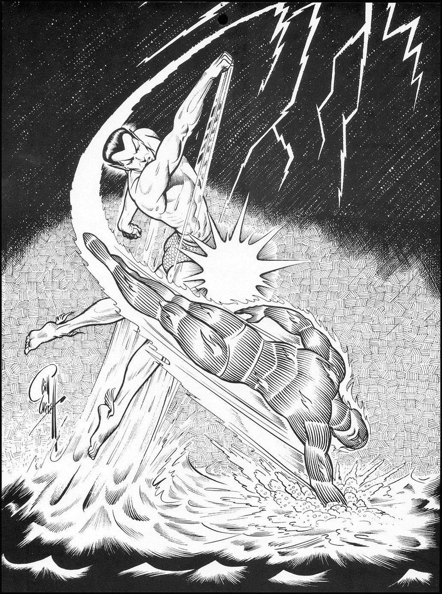 ImperiusWrecked's tweet photo. Bill Everett. Created Namor in April 1939. Created the first comic anti-hero. He was one of the earliest comic writers and artists. #subbytalks #namor #comicart #goldenagecomics #marvelcomics https://t.co/E3HEfVPcnj