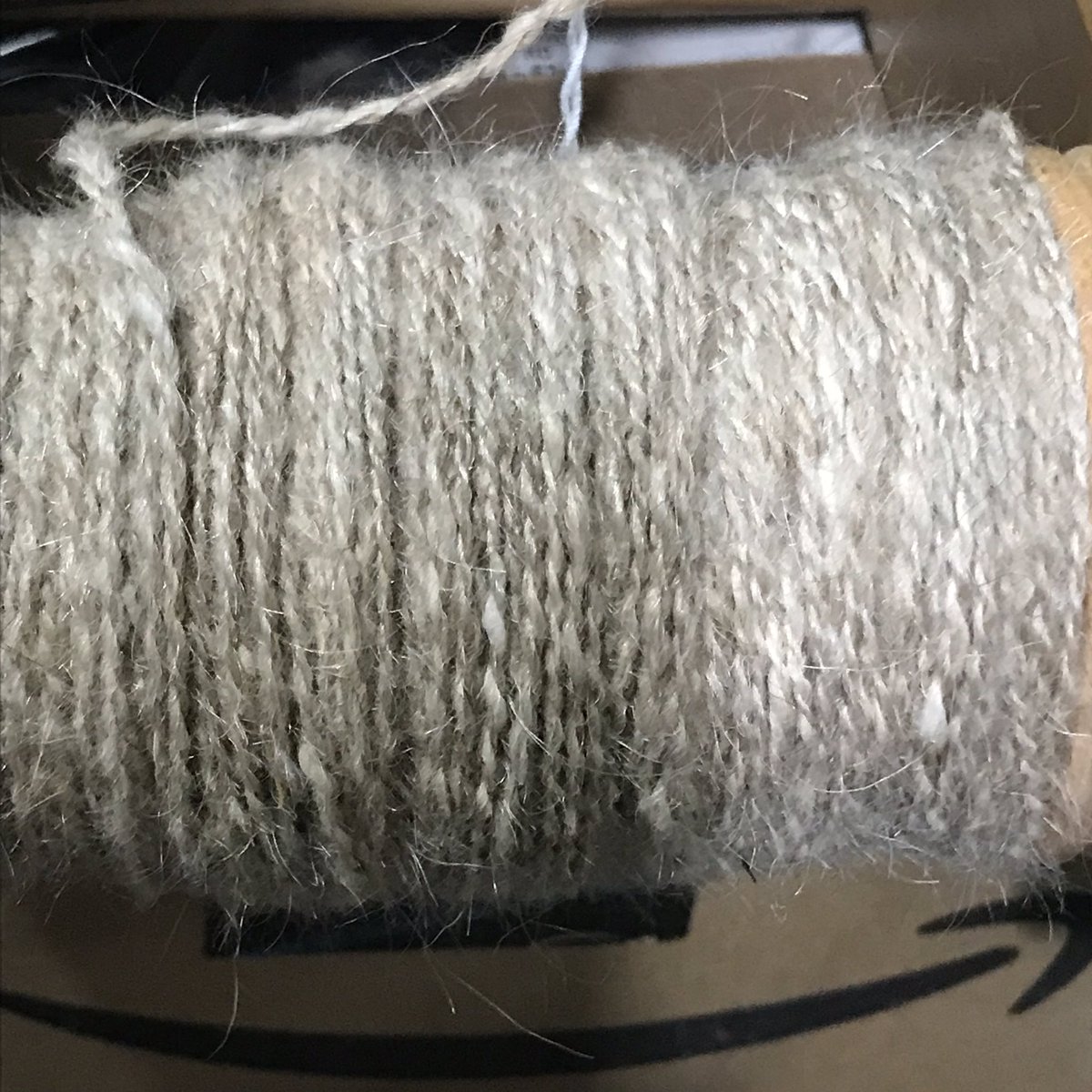samollynn's tweet photo. Because I’m the most impatient person I know, I plied it tonight. I LOVE how it turned out. I’ll get to squish it tomorrow after I make it a skein. #thelazyspinsterstudio #handspunyarn #angorablendyarn #lendrum #sportweightyarn #samollynnangoras https://t.co/6S5FSNTSI4