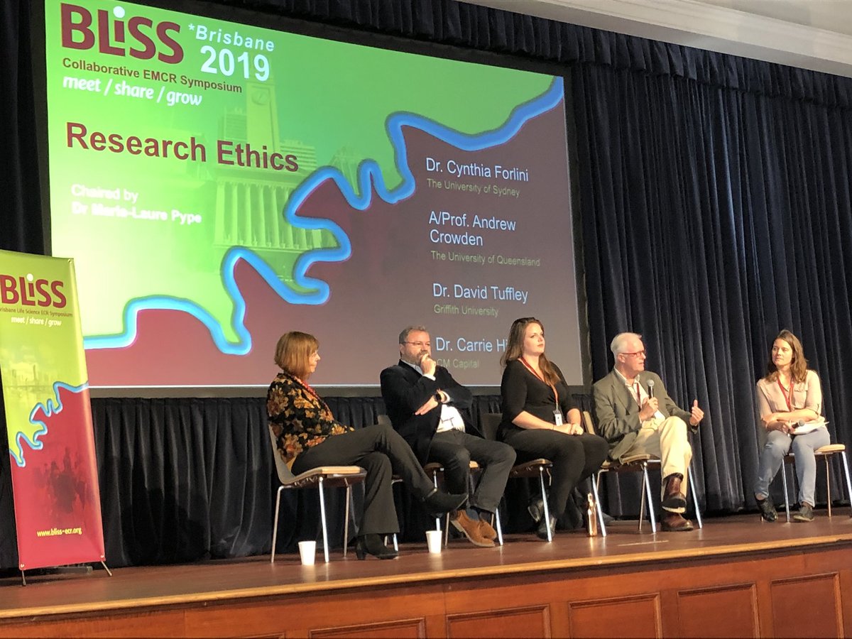Listening to experienced panel members discussing research ethics across multiple disciplines @BLiSS_emcr #BLiSSBNE2019 #research #symposium with @DrakesAnatomy