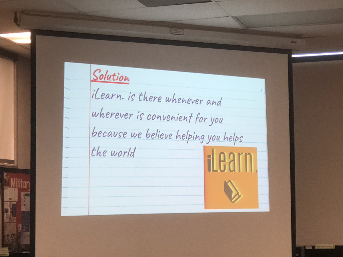 RyanDSmithEdD's tweet photo. The Paramount Pirate entrepreneurs who started iLearn have a really great idea for offering students academic support on demand! 👍 https://t.co/iatpPjiTTt
