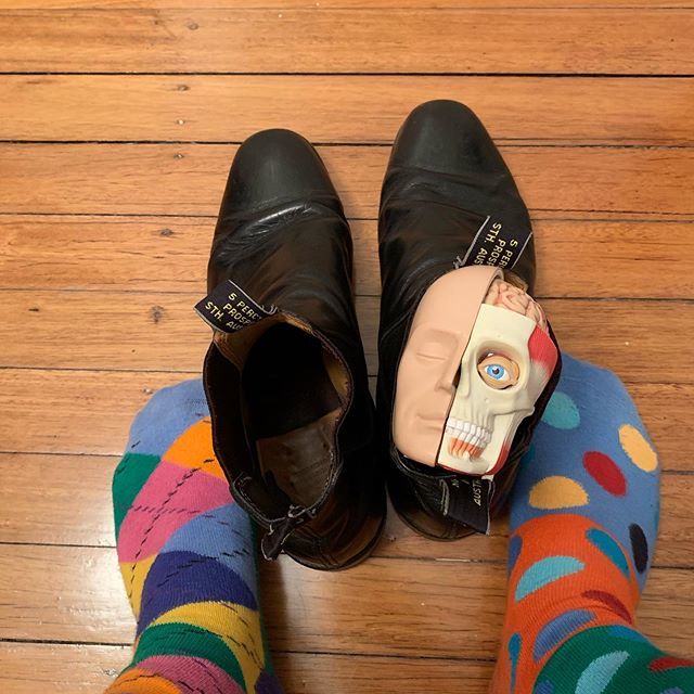 Sometimes getting ready for work can be tricky and sometimes working in medicine can be tricky. If it’s tricky or if you know someone who finds it tricky then have a talk. #crazysocks4docs bit.ly/31aXtrv