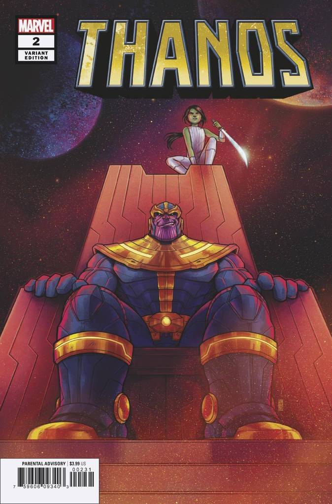 TheBTAWay's tweet photo. The newest #Thanos gives us more of a look at how Gamora got onto Thano's good side in order to not be killed like the rest of her planet. I'm still not quite sold on this story yet but it is fun to see younger Black Order members. #Marvel #Comics https://t.co/b8LCbe5B9U