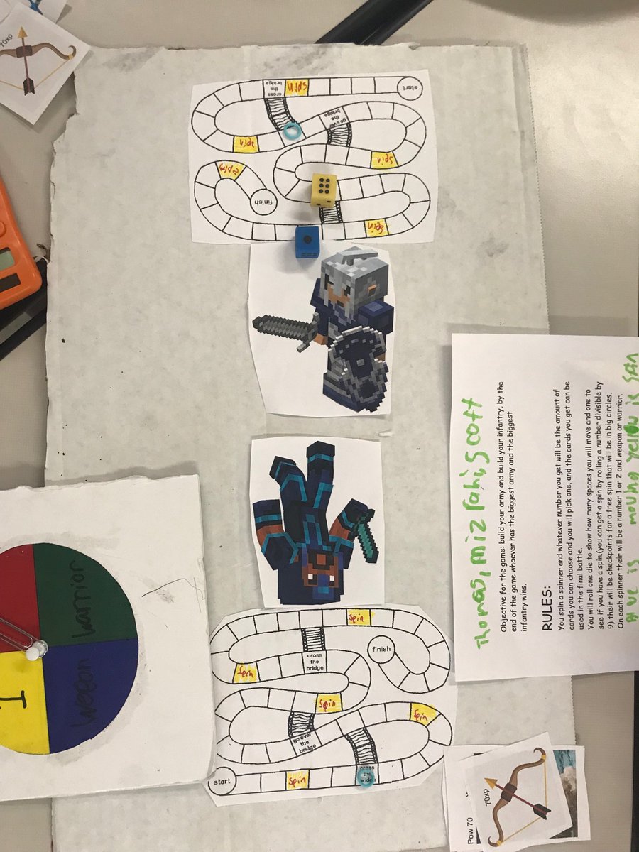 jean_nigel1's tweet photo. Probability Game day in math class. We had some really creative ones! #Wildcatgr8 https://t.co/F6yN4B1Ye2