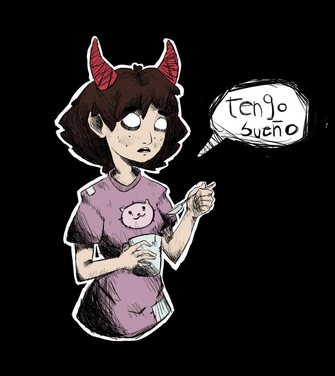 amebamebas's tweet photo. Los tecitos antes de dormir son vida. #digitalart #dibujo  #drawing https://t.co/4c1VpeOt9A