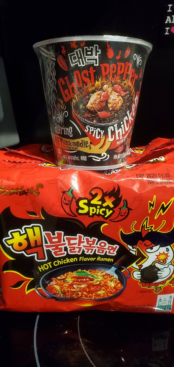 zerrudo_'s tweet photo. It's finally here!

Reminder as soon as we hit our ember goal we'll be doing a mukbang stream on @WatchMixer

According to the packaging the ghost pepper has 1mil scoville compared to the samyang 2x which is only 8,800 scoville.

https://t.co/skxd888PSE 

RTs appreciated! https://t.co/KXW5tCkLYh
