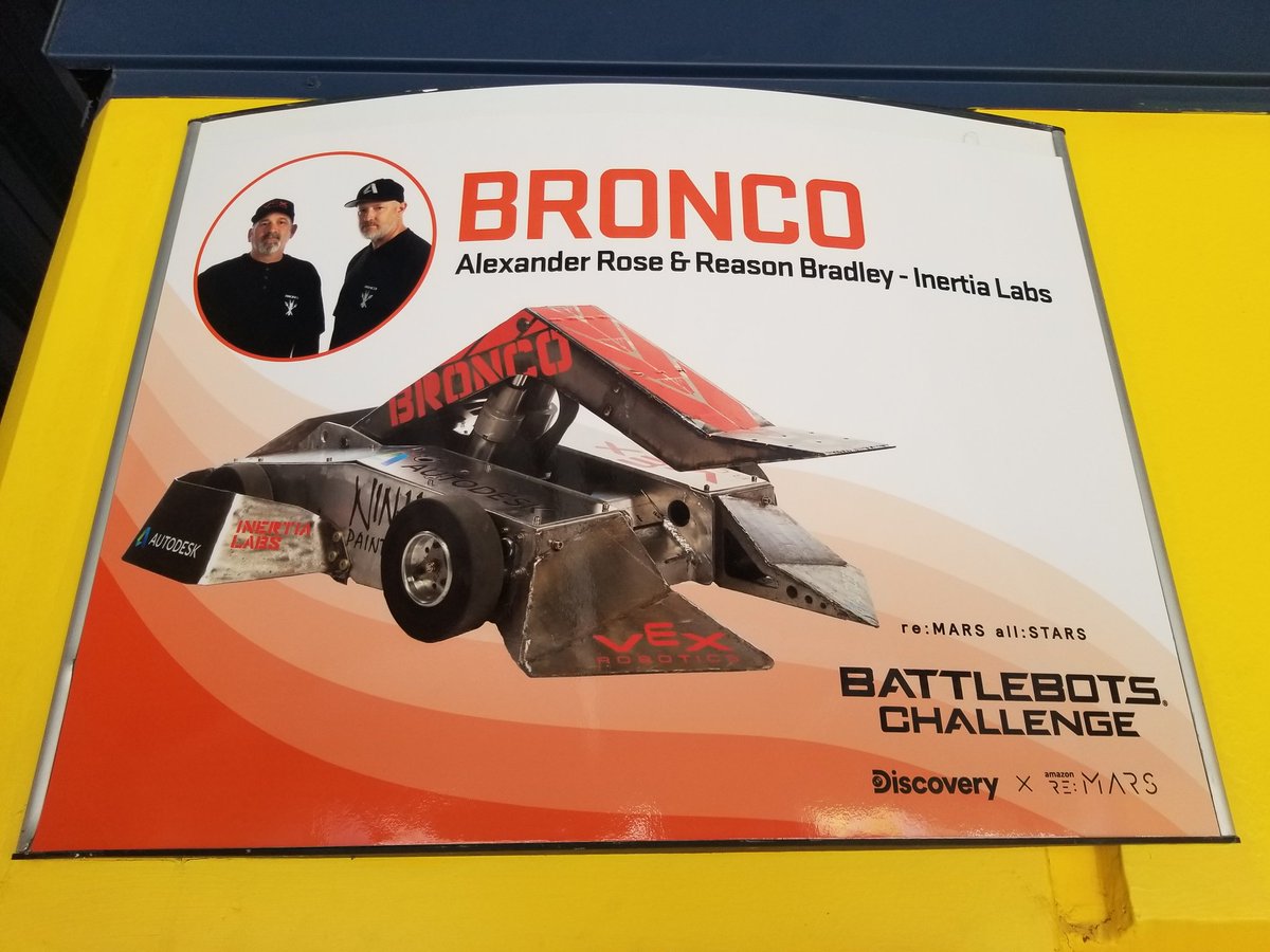 inertiabots's tweet photo. Fights start at 8:45pst tonight!  You can watch live on Twitch and vote for Bronco. https://t.co/b0IlYS0vdL
