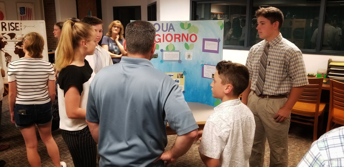 CoginchaugDECA's tweet photo. 7th annual Coginchaug Business Presentation Night. Students in the Intro to Business classes presented their Entrepreneurship Innovation Plans in a packed Library https://t.co/2a74LuKqFU