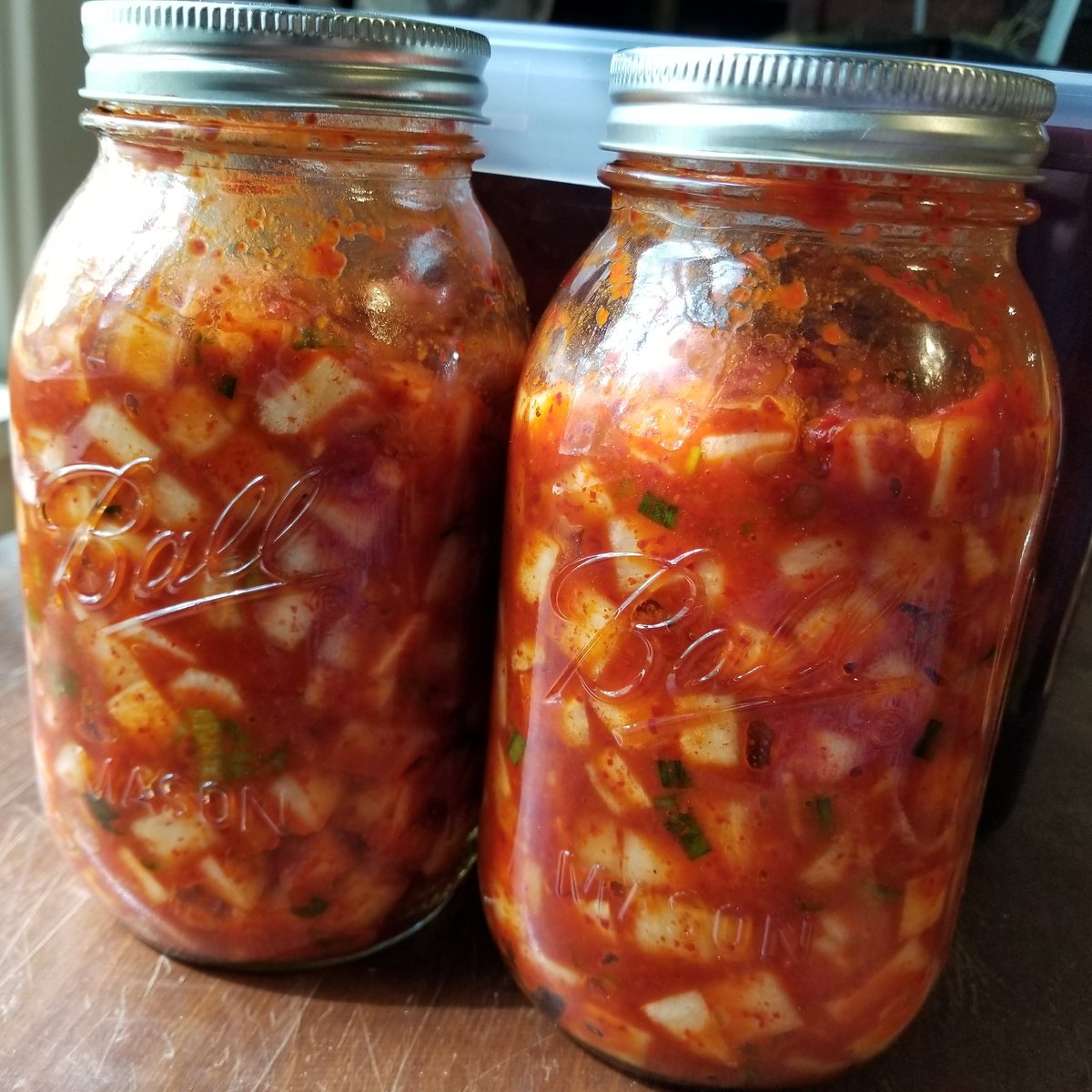 BowtieButcher's tweet photo. Diced radish #kimchi 

#koreanradish #koreanfood #fermented #fermentedfoods #fermentationscience #kimchifordays #foodpreservation https://t.co/NAGxwvDwYn