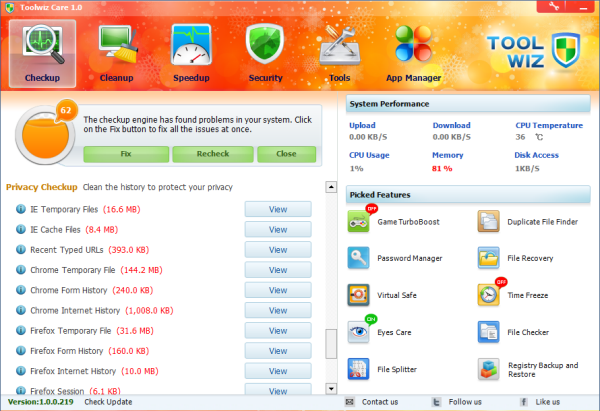 ToolwizC's tweet photo. 👉👉The interface is intuitive and it offers quick access to main options, such as system scan and more. If the PC does not have the same performance as before, run a scan with this program
👉👉You Can Download Here- https://t.co/xrNICls6Wy
#fasting #JUNK #security #PCGamer #tool https://t.co/3q4d4rBMOU