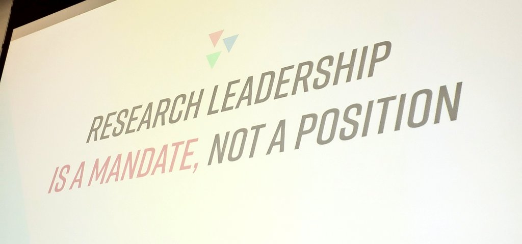 tomglanz's tweet photo. Last #UXRConf talk of the day! @greggcorp drove home the point that leadership doesn't require any specific title, just a penchant for driving impact and building influence beyond the norm. #LeadershipInResearch 1/3 https://t.co/HjGezf8CK6