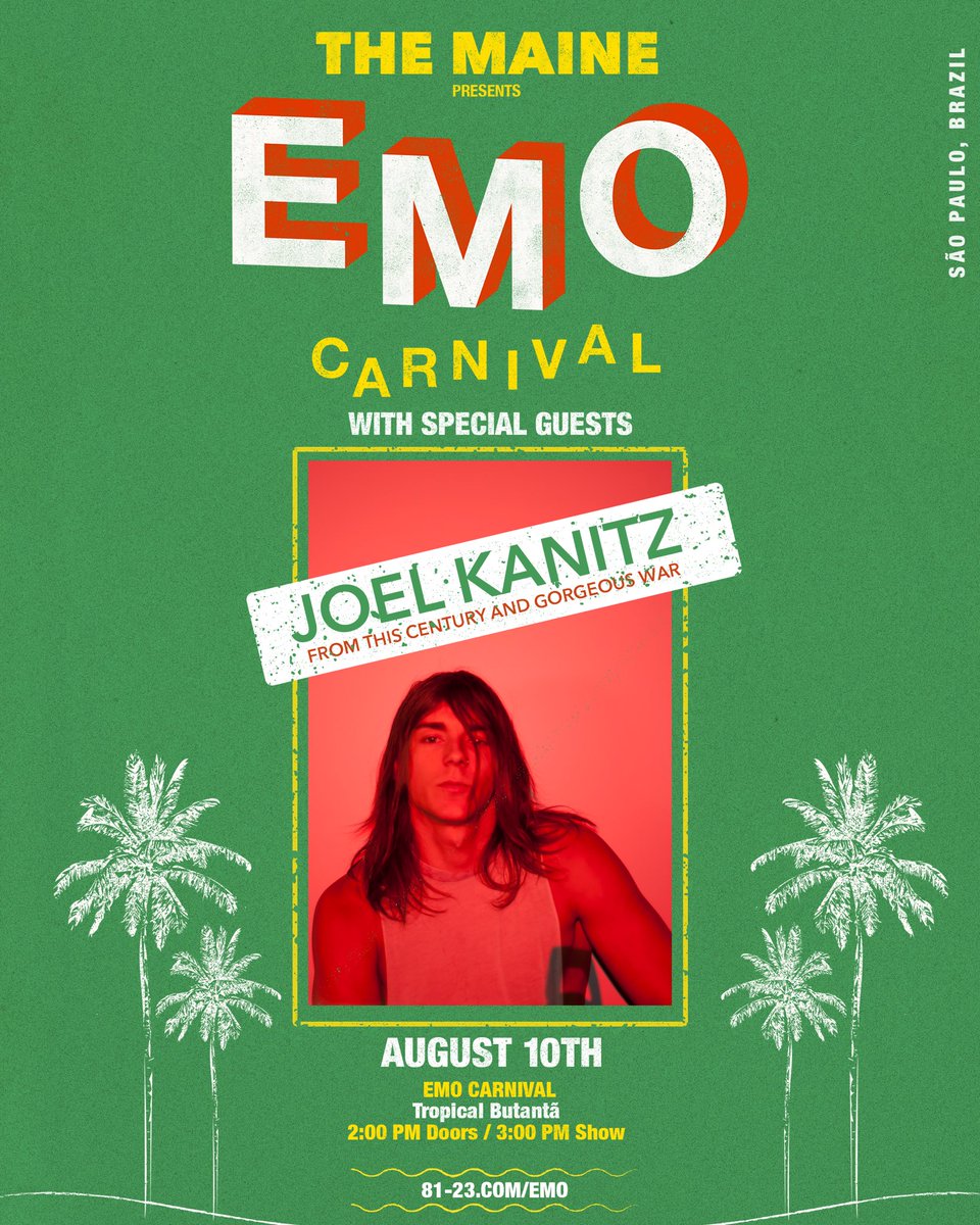 themaine's tweet photo. . Joel from @thiscentury and @Gorgeous_War is joining us in Brazil!!! https://t.co/UCtFx9jHJ9