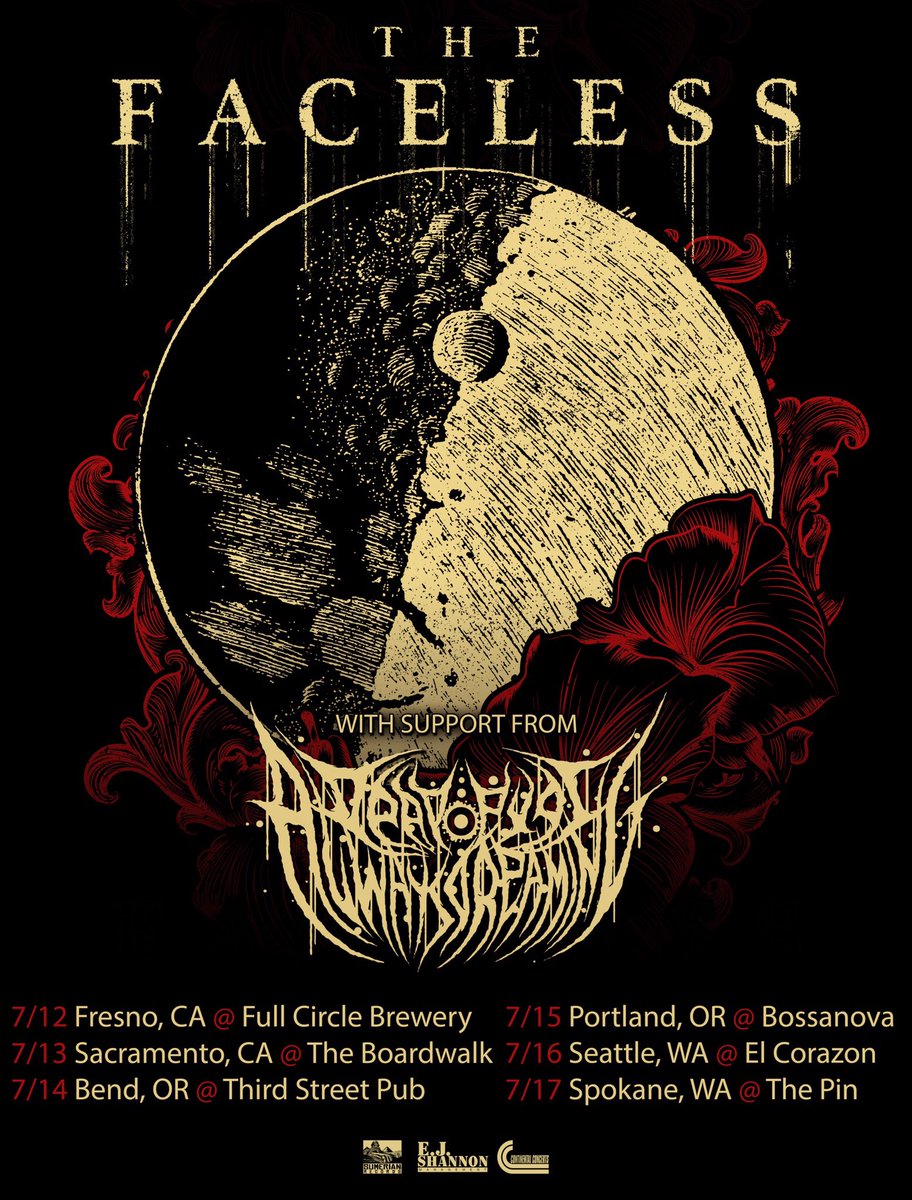 We will be playing some west coast shows in July with support from our friends Dead Eyes Always Dreaming! Retweet!